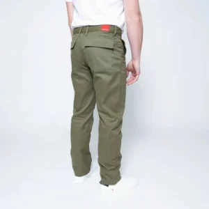 boutiqued en ligne 1083 JEANS DROIT 121 POCHES PLAQUEES Coton Bio Denimoriginal Uni Kaki Homme 13