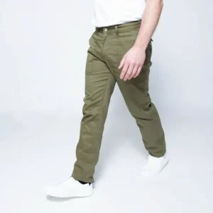 boutiqued en ligne 1083 JEANS DROIT 121 POCHES PLAQUEES Coton Bio Denimoriginal Uni Kaki Homme 11