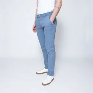 marque pas cher 1083 CHINO AJUSTE 163 Coton Bio Filidenim Flex Uni Bleu Horizon Homme 11