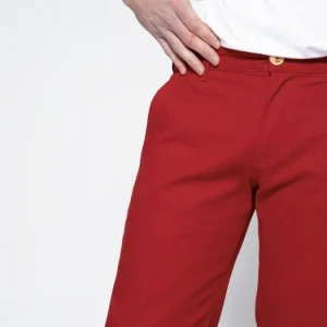 1083 CHINO AJUSTE 163 Coton Bio Filidenim Flex Uni Carmin Homme magasin 18