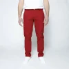 1083 CHINO AJUSTE 163 Coton Bio Filidenim Flex Uni Carmin Homme magasin 23