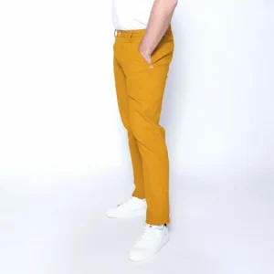 1083 CHINO AJUSTE 163 Coton Bio Filidenim Flex Uni Moutarde Homme marque pas cher en ligne 11