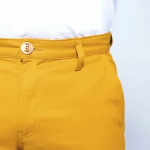 1083 CHINO AJUSTE 163 Coton Bio Filidenim Flex Uni Moutarde Homme marque pas cher en ligne 15