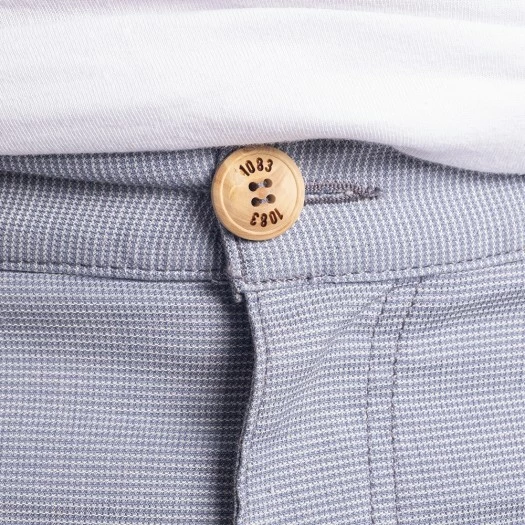 1083 CHINO CAROTTE 168 Coton Bio Pique Flex Bleu Homme acheter en ligne 6