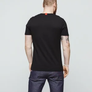 1083 T-SHIRT COL V 301 UNI Coton Bio Noir Homme a Prix Discount 11