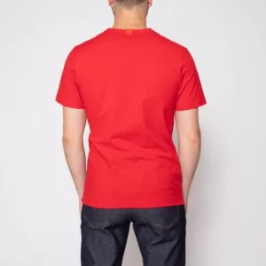 dernières 1083 T-SHIRT DROIT 304 UNI Coton Bio Rouge Homme 10