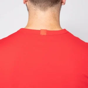 dernières 1083 T-SHIRT DROIT 304 UNI Coton Bio Rouge Homme 18