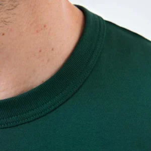 1083 T-SHIRT DROIT 304 UNI Coton Bio Vert Emeraude Homme site en ligne 15
