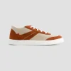 marque pas cher 1083 SNEAKERS BASSES 901 Lin Cuir Beige/terracotta Unisexe 16