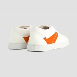 1083 SNEAKERS BASSES 903 Coton Bio Blanc/vermillon Unisexe Authentic Original licence 10