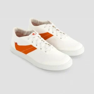 1083 SNEAKERS BASSES 903 Coton Bio Blanc/vermillon Unisexe Authentic Original licence 8