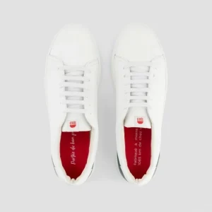 De Qualité 1083 SNEAKERS BASSES 912 Cuir Blanc/sapin Unisexe 13