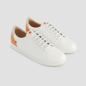1083 SNEAKERS BASSES 912 Cuir Blanc/antique Unisexe Authentic Original licence 10
