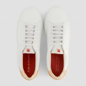 1083 SNEAKERS BASSES 912 Cuir Blanc/antique Unisexe Authentic Original licence 12