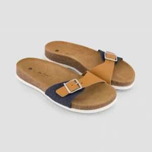 1083 SANDALES 922 Coton Bio Cuir Superdenim/camel Unisexe offre spéciale 10