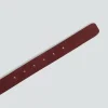 1083 CEINTURE BOUCLE CARROND 821 Cuir Bordeaux Unisexe soldes en ligne 10