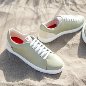 boutique en france 1083 SNEAKERS BASSES 912 Cuir Olive/beige Unisexe 16