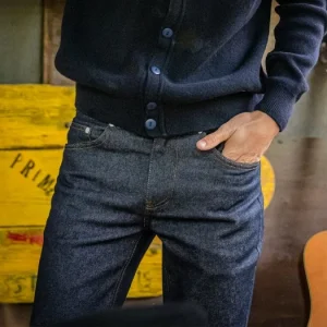 magasin 1083 JEANS DROIT 101 Coton Bio Superdenim Flex Indigo Brut Homme 17